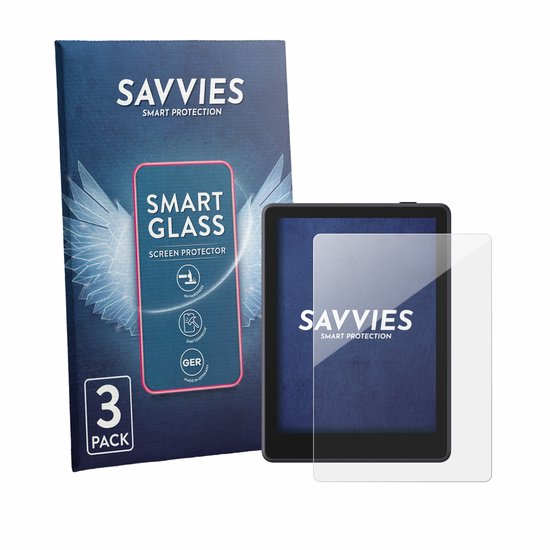 3 Stuks Savvies Screenprotector - geschikt voor Boox Go 6 Gen II - beschermfolie glas transparant