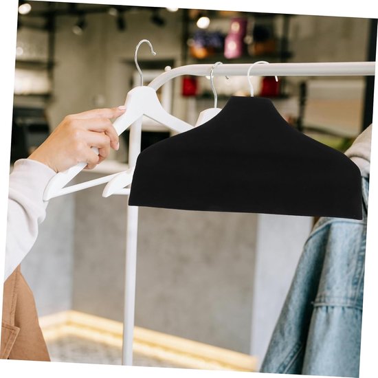 3 Stuks Slip Katoenen Hanger Covers Ademend Kledinghanger Doekhoes voor Stijlvolle Kledingkast Organisatie Stofbescherming