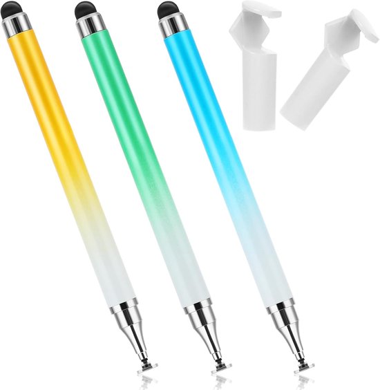3 stuks styluspen voor touchscreen, dual-end hoge gevoeligheid