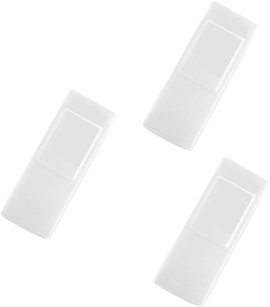 3 Stuks Tv-afstandsbedieningshoes Universele Afstandsbedieningsbeschermhoes Siliconen Hoes Eenvoudig Batterij Vervangen