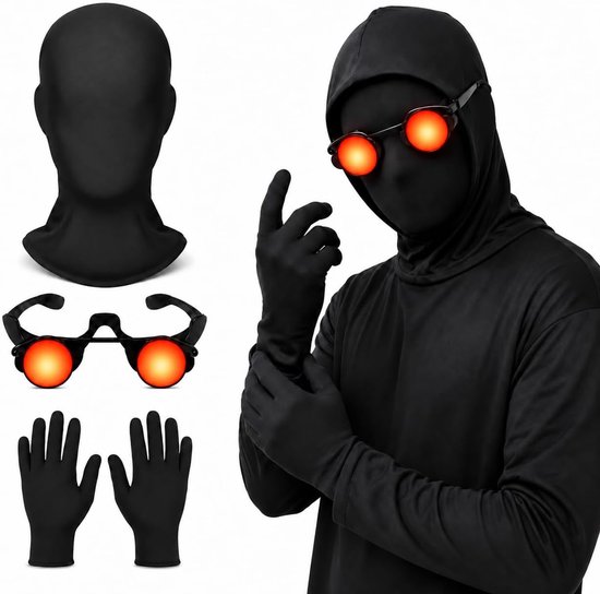 3 stuks volgelaatsmaskers voor Halloween, Halloween maskers met