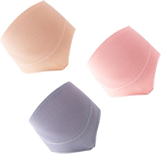 3 Stuks Zwangerschapsbroek Met Hoge Taille Slip Voor Dames Dameslingerie Zwangerschapsslipjes Voor Vrouwen Zwangerschap Onderbroek Postpartum Ondergoed Katoen Mevrouw Buik Controle