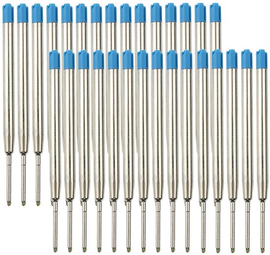 30 Ballpoint Pen Navullingen 10 cm Blauw