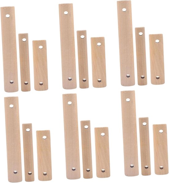 30 Stuks Delige Natuurlijke Houten Ronde Stokken voor Vogelkooi Ladder Veilige Knaagbare Zitstokken Klimonderdelen voor Parkiet Grasparkiet Kleine Knaagdieren Glad Splintervrij