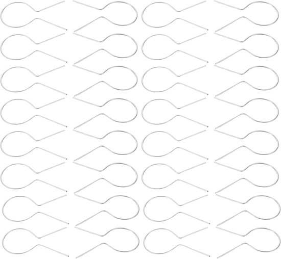 30 stuks draadbinders voor palen van 1 5/8 inch - Ronde T-vormige paalclips - Gegalvaniseerde stalen binders voor het vastzetten van hekken op boerderijen, ranches en in tuinen