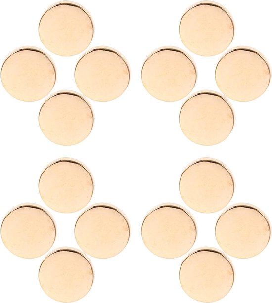 30 Stuks Gouden Metalen Blazer Knopen Vintage Ronde Decoratieve Knopen voor Jas Colbert Mantel Multifunctionele Naaiaccessoires voor DIY Kleding Kostuums