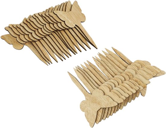 30 Stuks Houten Plantenstekers Herbruikbare Decoratieve Tuintags voor Bloemen Groenten Lichtgewicht Duurzaam voor Creatieve Tuinmarkering