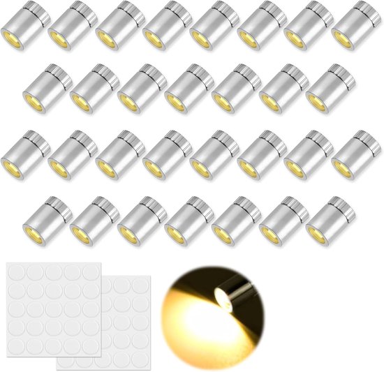 30 stuks LED-lampjes voor ballonnen, waterdicht, mini LED-ballonnen, warm wit, voor papieren lantaarns