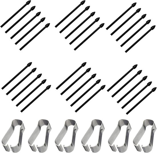 30 stuks S Pen reservepunten voor Samsung Galaxy Tab s6, S penpunten reserve penpunten met installatiegereedschap compatibel met Samsung Galaxy Tab S7 & S7 Plus S8 & S8 Plus (zwart)