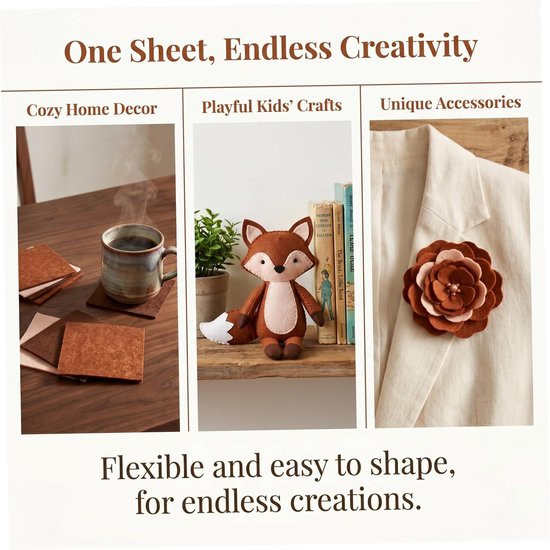 30 Stuks Stevige Niet-geweven Viltvellen Vierkante Zachte Ambachtelijke Viltvellen in Herfsttinten voor DIY Patchwork Naaien Thanksgiving Decoratie