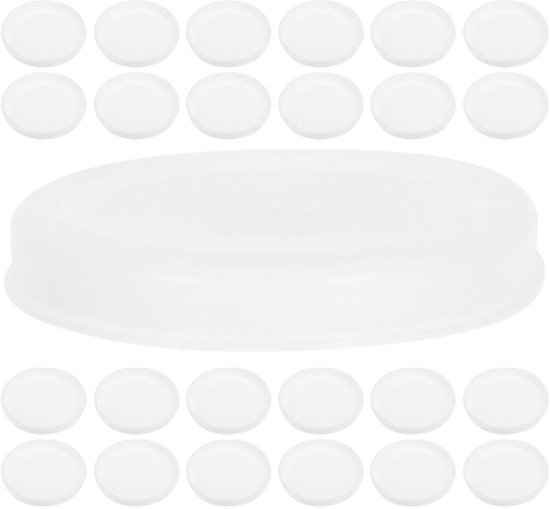30 Stuks Witte Plastic Mailing Tube End Caps Herbruikbare Sluitdop met Strakke Afdichting voor Documenten Posterbuizen Kunstwerkbescherming