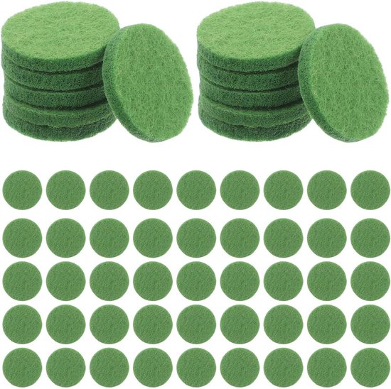 300 Stuks Auto Aromatherapie Navulpads Rond Groen Geschikt voor Essentiële Olie Diffusers Universele Pasvorm Langdurige Geurverversing DIY Geurfilters voor Ventilatieroosters