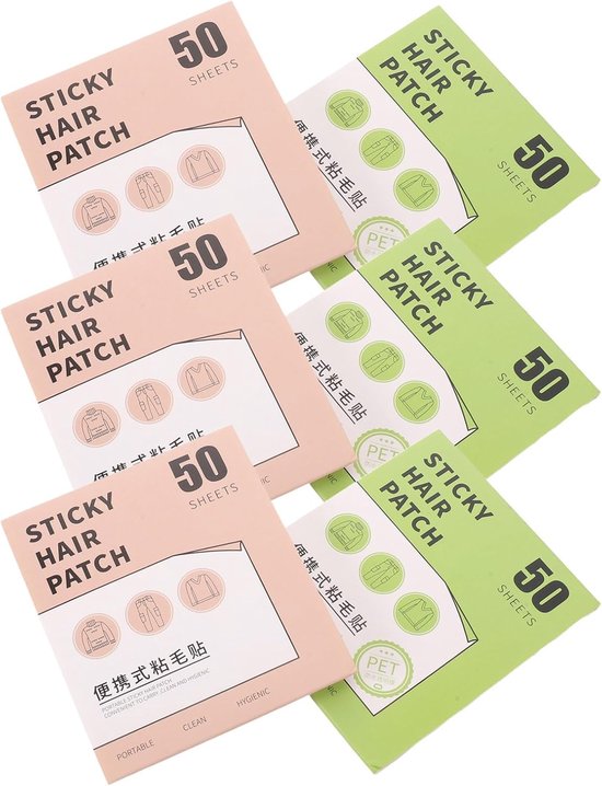 300 Stuks Lint Remover Sheets Draagbare Zelfklevende Plakpads voor Huisdierhaar Pluis Geschikt voor Kleding Meubels Bedden Boeken met Per Boek Handzaam voor Reizen Dagelijks