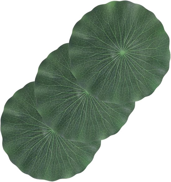 3stuks Artificial Lotus Leaves Drijvende Decoratie Voor Vijver Aquarium Van Realistische Bladeren Voor Natuurlijke Tuin Thuisomgeving Decoratie