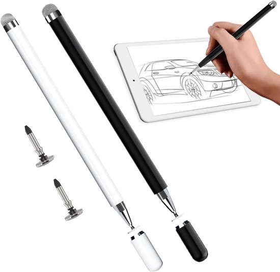 4 Pcs Stylus Pen - Mobiele Telefoon Pennen voor Smartphones - Tablet Pen - 2-in-1 Touch Screen Pen voor Alle Tablets/Mobiele Telefoons - Universele Stylus Pen Compatibel met Verschillende Apparaten