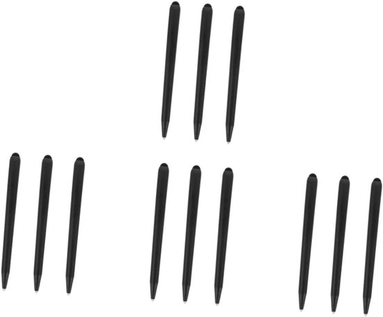 4 Sets Tweekoppige Stylus Fijne Punt Stylus Touchscreen Pen Schermpen Voor Touchscreen Universele Touchpen Capacitieve pen Voor Ds Black Buikspieren 3 Stuks*4