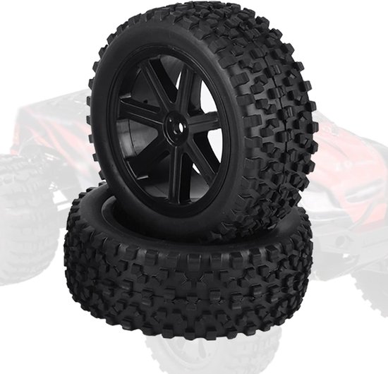 4 Stuks 1/10 RC Truck Rubberen Wiel voor ZD Racing Buggy