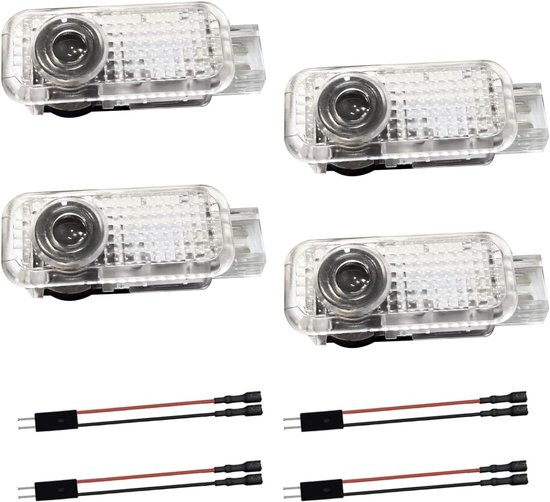 4 stuks autodeurlichten voor de auto, ingangsverlichting, accessoires, autodeur, logo-projector, verlichting voor A1/A3/A4/A5/A6/A7/A8/Q2/Q3/Q5/Q7/Q8/TT/R8, zeer mooi cadeau