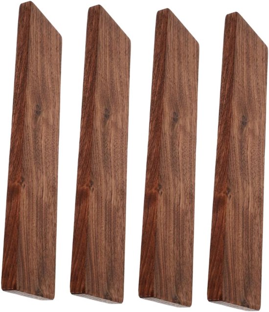 4 Stuks bord planken ambachtsmateriaal houtsnijwerk hout houtbewerkingsplank Spaties graveren onafgewerkte blokken rechthoek hardhout Lichtbruin