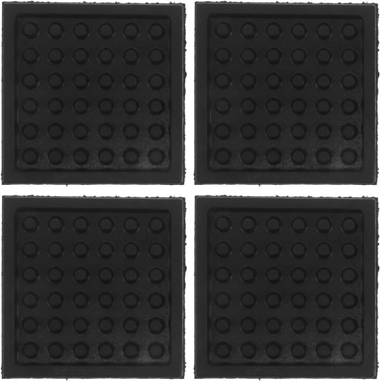 4 Stuks Delige Antislip Rubberen Treadmill Matten voor Geluidsreductie Vloerbescherming Schokabsorberende Fitnessapparaat Pads voor Loopband Hometrainer onder Gebruik