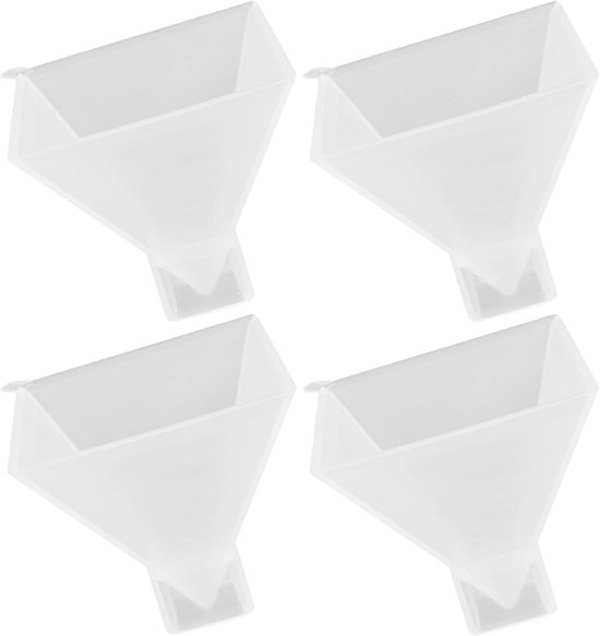 4 Stuks Delige Kleine Siliconen Piramidevormige Mallen voor Epoxyhars Transparante Driehoekige Gietvormen voor Bloemkunst Handgemaakte Decoraties