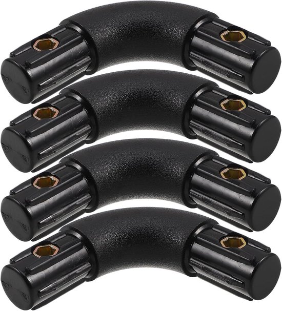 4 Stuks Delige Plastic Ronde Hoekverbindingen Duurzame Meubelverbinder voor Bedbodem Lattenframes Universele Hoekkoppeling voor Zelf Meubelmontage Vervanging