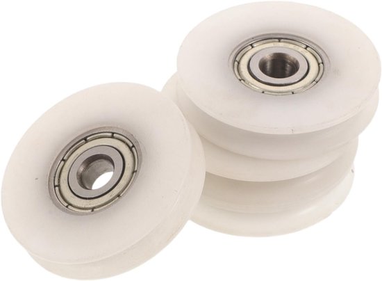 4 Stuks Delige Schuifdeur Rollers voor Glazen Douchedeuren Kassen Stille Slijtvaste Vervangingswielen voor Terrasdeuren met Soepele Onderhoudsarme