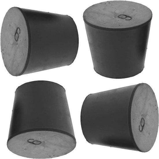 4 Stuks Delige Taps Toelopende Rubberen Afvoerstoppers Compatibel met Step Watertafels Veelzijdige Rubberen Plug voor Bloempotten Zwembaden Spa Eenvoudig Te Installeren