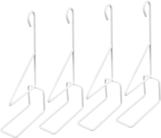 4 Stuks Delige Zware Smeedijzeren Wandhaken Decoratieve Metalen Plantenhouders met Robuuste Ondersteuning voor Hangende Lantaarns Manden Planten Geschikt voor Balkon Tuin