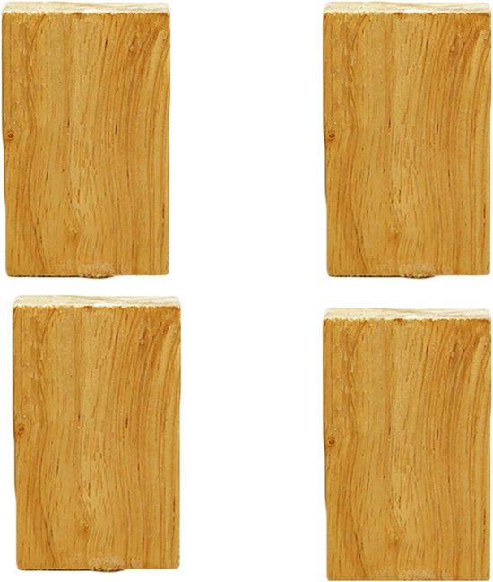 4 stuks houten meubelpoten, kastvoeten, salontafelpoten, bankvoeten, vervangende poten, vierkante taps toelopende solide vervangende meubelfauteuil kastvoeten voor bank dressoir