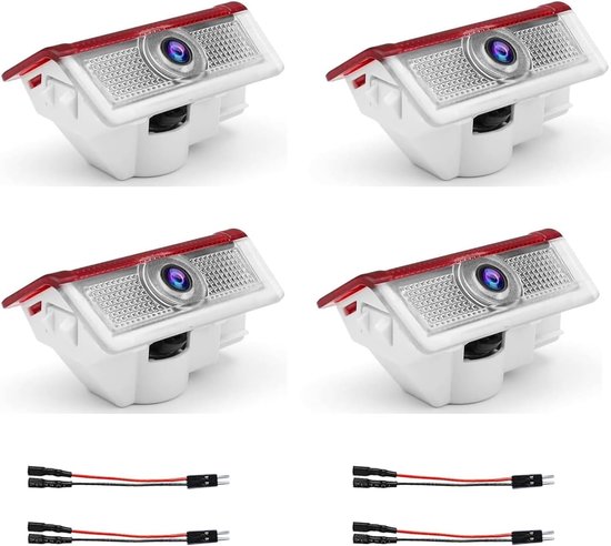 4 stuks LED-licht autodeur-logo projector, deurverlichting en instapverlichting voor ABCE Class GLA GLC GLE W176/W177/W246/W205/W212/W213/W166/W167/X235