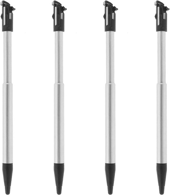 4 stuks metalen uitschuifbare styluspen Nieuwe 2DS XL LL Video Stylus Pen Game Accessoires Vervanging