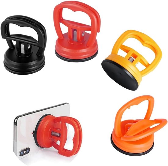 4 stuks mini-zuignappen, reparatiegereedschap voor mobiele telefoon, beeldscherm, laptop, deukentrekker, 6,2 x 6,5 cm