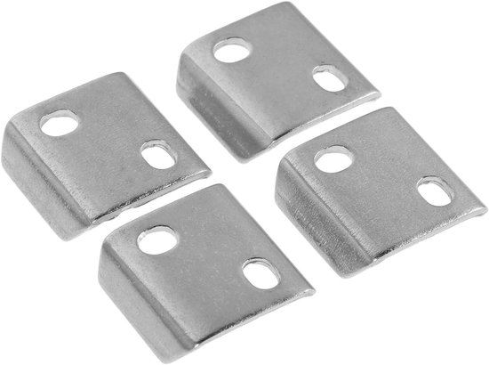 4 Stuks Rvs Handdoekstang Montagekit met Verstevigde Basis Ronde Randen Universele Wandbevestiging voor Badkamer Toilet Inclusief Basisafstandhouders voor Veilige Stabiele