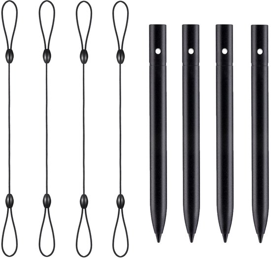 4 Stuks Stylus Pennen voor Tablets met Lanyard