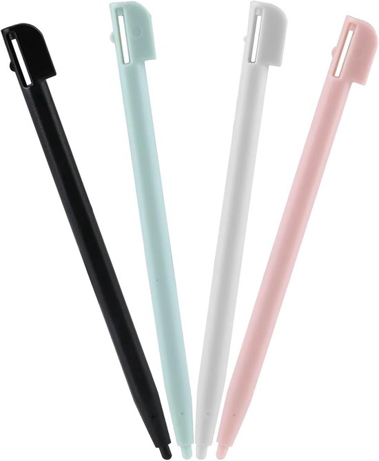 4 stuks styluspen voor Nintendo NDS Lite DSL NDSL Pen Tip gameconsole Stylus kunststof spelconsole accessoires, stylus pen voor touchscreen - touchstift (4 kleuren)