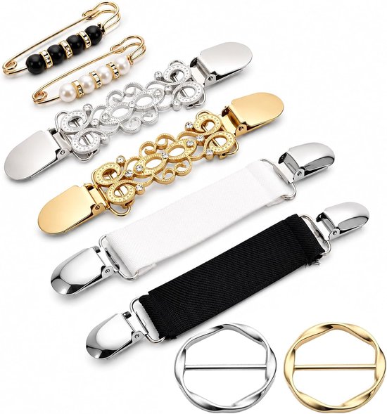 4 stuks tailleriemclips, cinch-clips voor kleding, meerkleurig