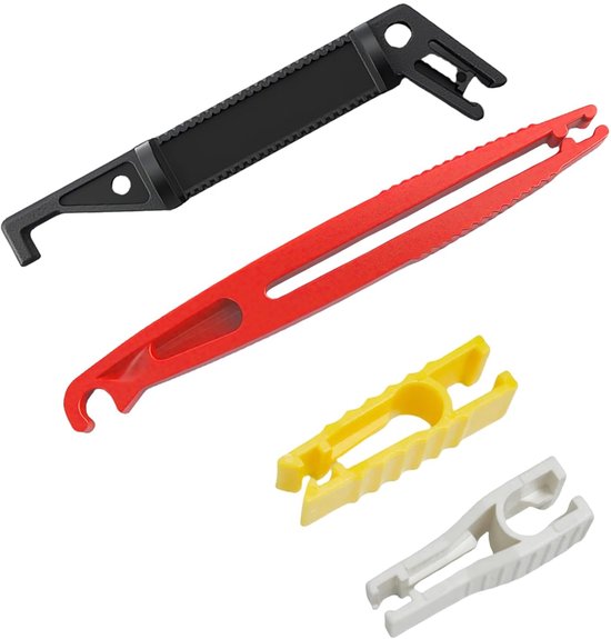 4 stuks zekeringtrekkers, 4 maten, kunststof autozekeringtrekker, gereedschap, kunststof autozekeringsclips, universele auto-zekeringsverwijderset voor auto, motorfiets, vrachtwagen