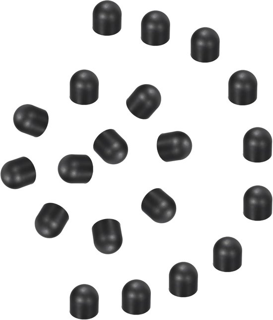 40 reserve penpunten, 10 mm, capacitieve geleidende punten van siliconenrubber, zwart