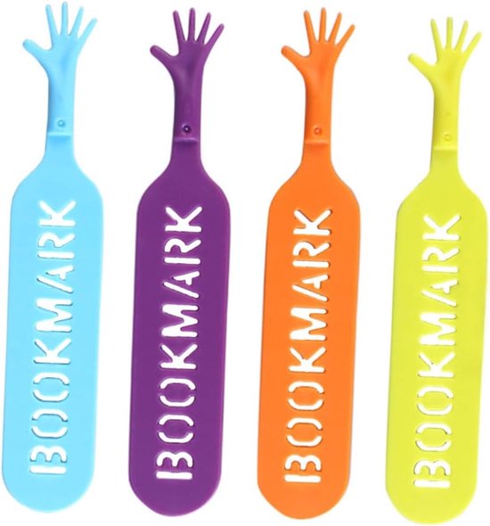 4stuks Grappige Handvorm Boekmarker Multifunctionele Pagina-aanwijzers Voor Studenten Kantoorbenodigdheden Unieke Aantrekkelijke Boekenversiering