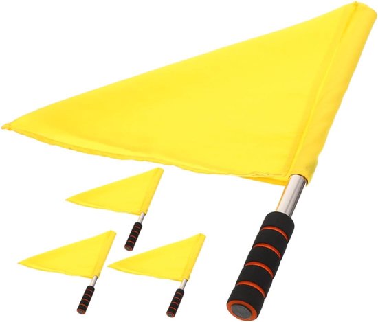 4stuks Handvlaggen Lichtgewicht Hand Waving Vlaggen Voor Feestjes Tuindecoraties Duurzaam Praktisch Voor Referees Evenementen