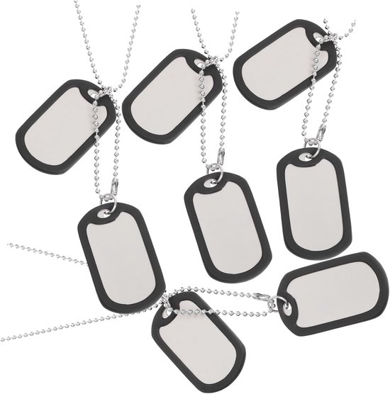 4stuks Hondenlabel Silencers Ketten Dubbele Hanger Legering Bal Ketten Mode Trui Met Zachte Silicone Hoes
