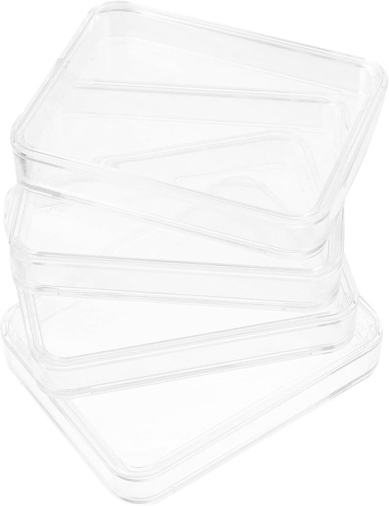 4stuks Transparante Muntverzameldozen Beschermende Box Voor Muntopslag Rond Box Voor Munten Voor Muntverzamelaars Tentoonstellingen