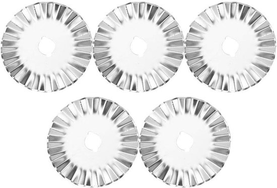 5 stuks, 45 mm rotatief cuttermes vervanging voor quilten, scrapbooking en naaien
