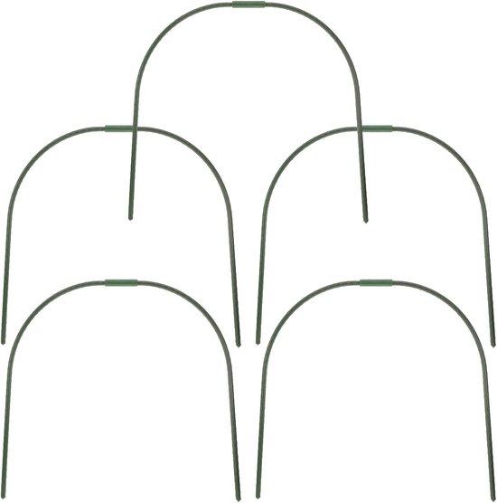 5 Stuks Delige Opvouwbare Kippenhok Tunnelboog Groene Tuinboog Frames voor Buiten Kippenren Plantenbescherming Eenvoudig Te Installeren Verplaatsbaar voor Multifunctioneel Gebruik