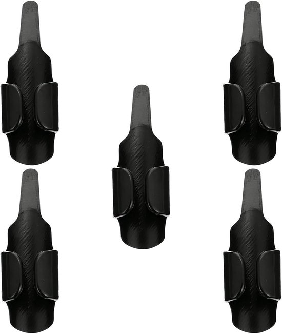 5 Stuks Delige Plastic Naaivingerbeschermer Duimvinger Draadcontrole Tool voor Machinequilten Zwarte Naaiaccessoire voor Stoffen Drukken Naaiwerkzaamheden