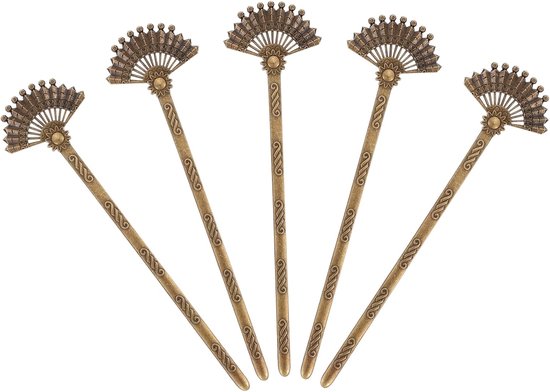 5 Stuks Delige Retro Chinese Alloy Haar Antieke Haardecoratie voor Vrouwen Chic Design voor Feestjes Ceremonies Duurzaam Praktisch Accessoire