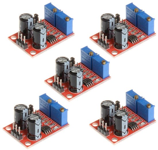 5 stuks NE555 Pulsfrequentie Duty Cycle Instelbare Module Vierkante Golf Signaalgenerator