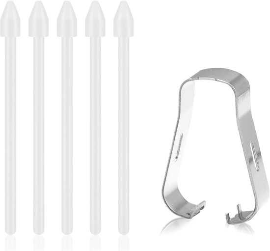 5 stuks vervangende styluspen, compatibel met Samsung Galaxy S6/S6lite/S7/S7+/S7FE/S8/S8+/S8Ultra/S21Ultra/S22Ultra/S23Ultra/Note10/Note20 (wit)