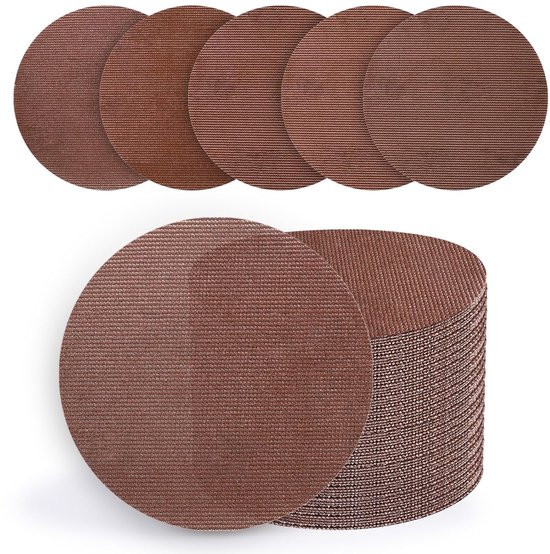 50 Stuks 5 "Mesh Schuurschijf Assortiment voor Random Orbital Sander